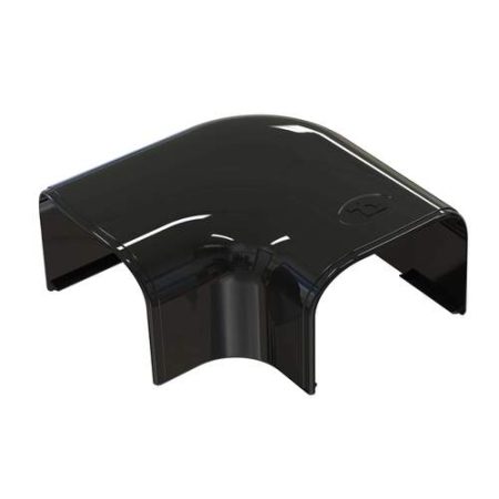 Zwarte buitenbocht 75x55mm - ZWART