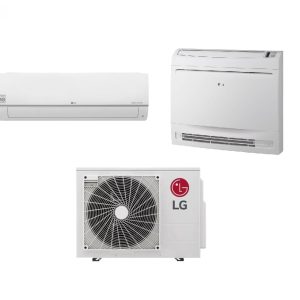 LG Multisplit MU3R21 6.3kW + 1×3.5kW Wandmodel & 1×3.5kW Vloerconsole – WiFi A++