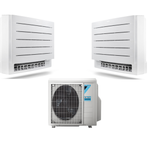 Daikin Duo Vloerconsole – 2MXM50 5.0kW/18000Btu + 1×3.5kW FVXM35 1×2.5kW FVXM25 Perfera  A+++ WiFi