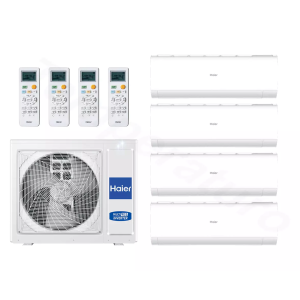 Haier Quattro 4U75S2SR5FA – 7.5kW Buitenunit 230V + 3X2.5kW + 1×3.5kW PEARL Binnenunits + WiFi