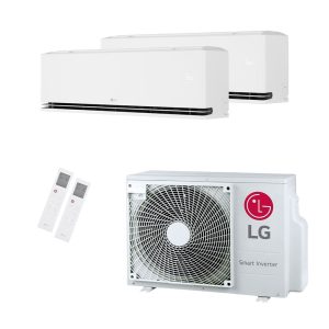 LG Dualcool (Nieuwste Model)duo Split MU2R17 4.7kW + 2x H12S1D 3.5kW – WiFi A+++