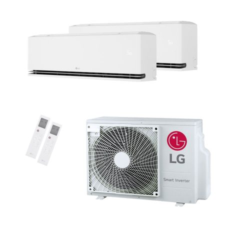 LG Dualcool (Nieuwste model)duo split MU2R17 4.7kW + 2x H12S1D 3.5kW - WiFi A+++