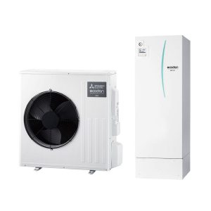 Mitsubishi Electric Ecodan Split System PUZWM50 5.0kW + Wateropslagtank 180 liter ERPT18X-VS3D