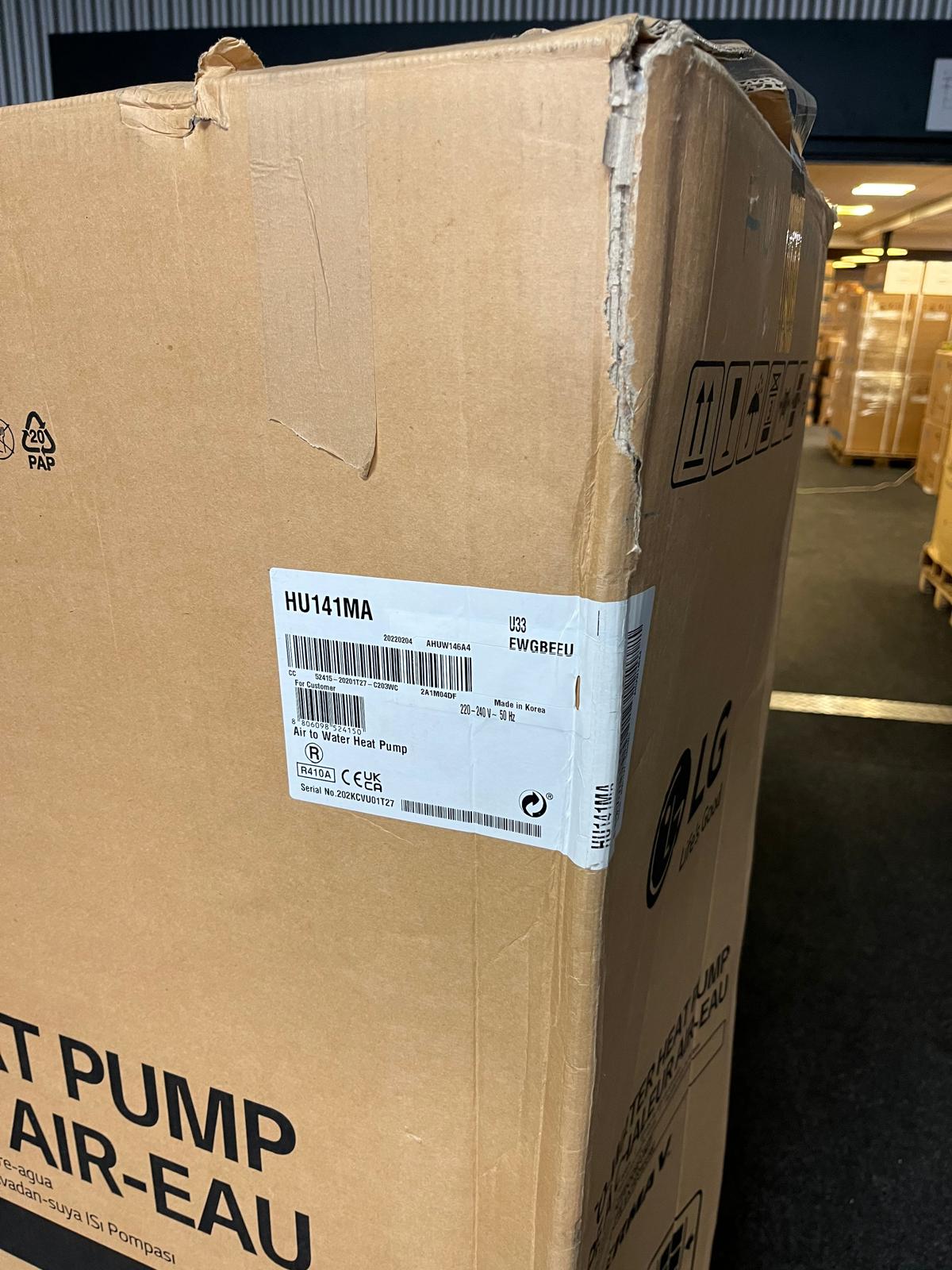 LG Warmtepomp THERMA V - HU141M.U33 SPLIT14kW- 230V + HYDROBOX HN1616M (SUBSIDIE €3450.-) SUPER KOOPJE KLEINE TRANSPORTSCHADE, GEEN INVLOED OP DE WERKING. - Afbeelding 6