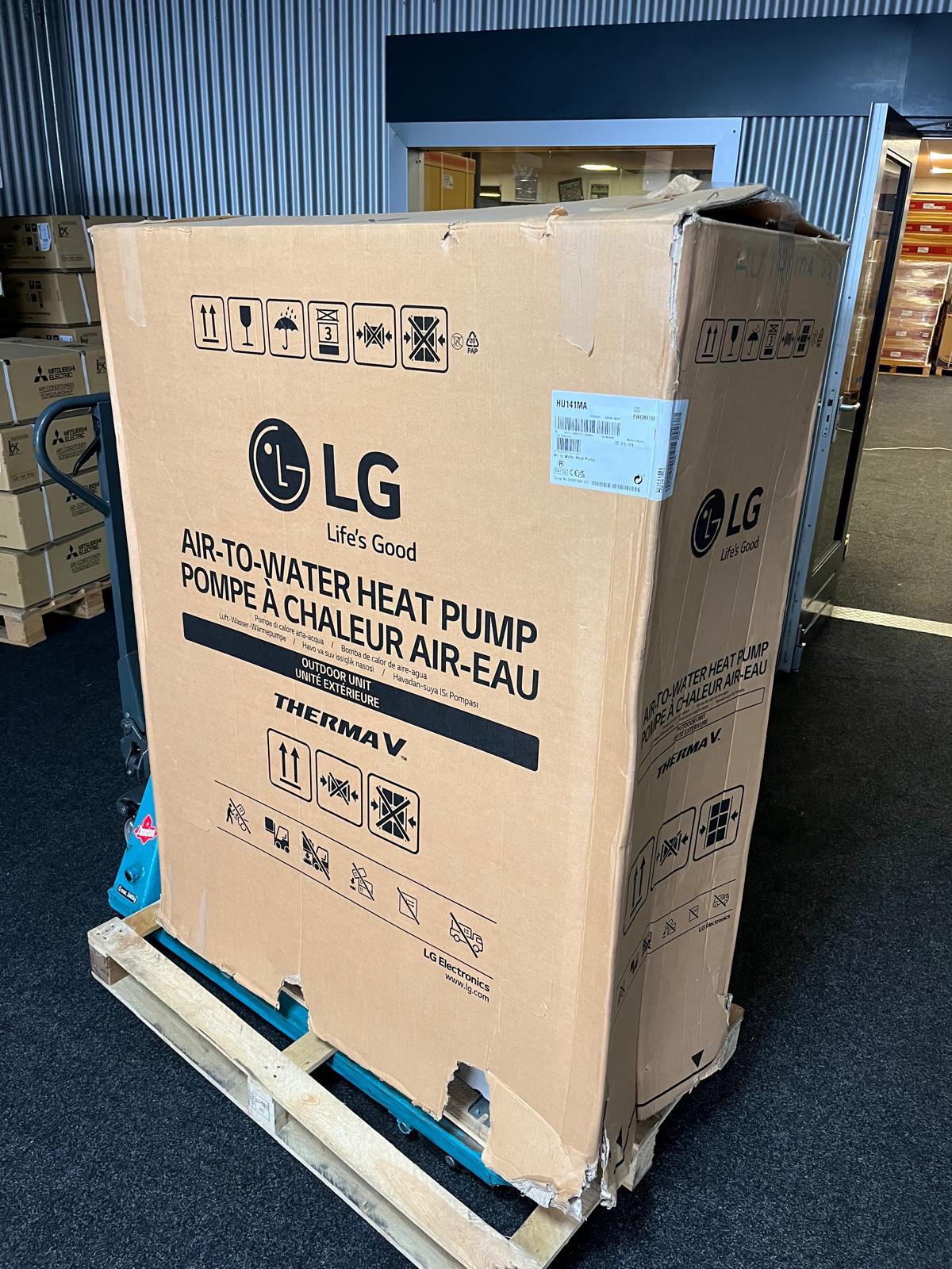 LG Warmtepomp THERMA V - HU141M.U33 SPLIT14kW- 230V + HYDROBOX HN1616M (SUBSIDIE €3450.-) SUPER KOOPJE KLEINE TRANSPORTSCHADE, GEEN INVLOED OP DE WERKING. - Afbeelding 3