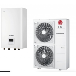 LG Warmtepomp THERMA V – HU141M.U33 SPLIT14kW- 230V + HYDROBOX HN1616M (SUBSIDIE €3450.-) SUPER KOOPJE KLEINE TRANSPORTSCHADE, GEEN INVLOED OP DE WERKING.
