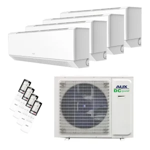 Aux Quattro – Split 8.2kW Outdoor + 2x 2.5kW+ 2X3.5kW ” C-Serie Premium ” Indoor A++ COOL&HEAT + WiFi