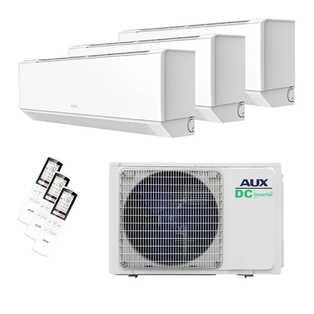 Aux Tripple-Split 6.2kW Outdoor + 2x 2.5kW+ 1X3.5kW C-Serie Indoor COOL&HEAT + WiFi