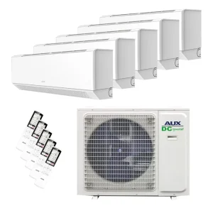 Aux 5-Weg Multisplit Outdoor 12Kw + 3x 2.5kW + 2X3.5kW ” C-Serie ” Indoor + Wifi A++ COOL&HEAT
