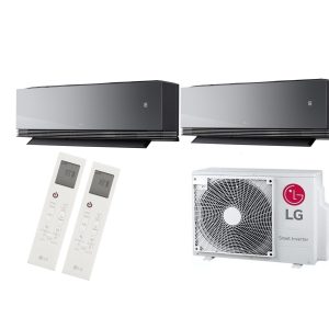LG Artcool AI Air Mirror Duo split MU2R15 4.1kW + 2x AA09SP 2.5kW – Incl. Wifi – New Model –  A+++