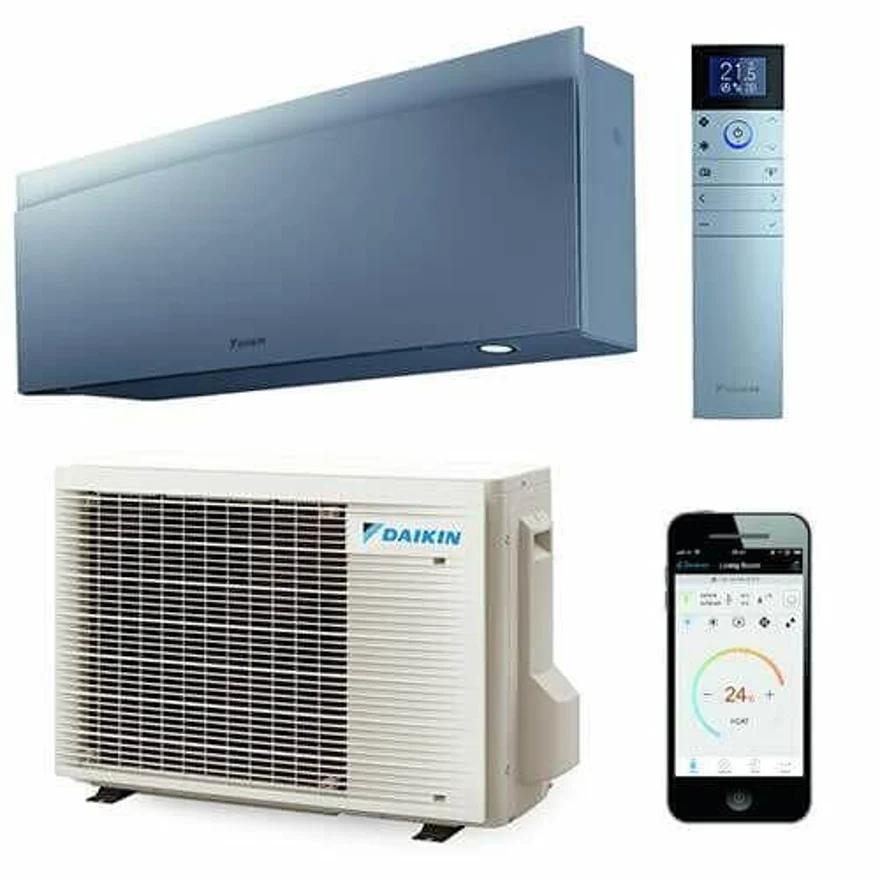 Daikin Emura 3 FTXJ25AS ZILVER 2.5kW/9000Btu R32 COOL&HEAT A+++ WiFi